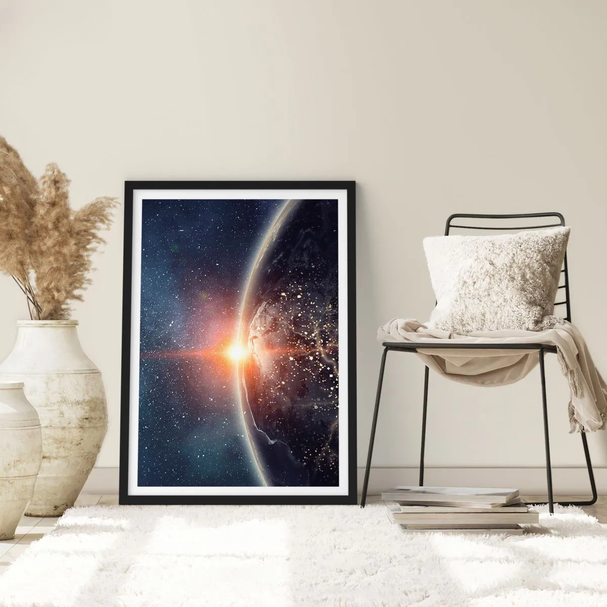 Póster en marco negro - En una nueva perspectiva - 61x91 cm