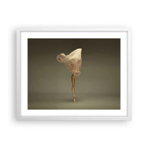 Póster en marco blanco - A punto de volar - 50x40 cm