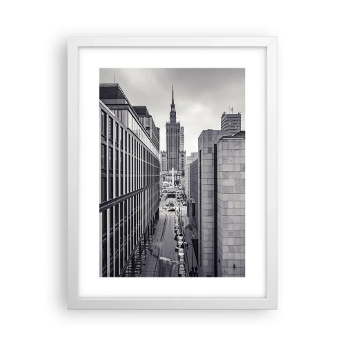 Póster en marco blanco - Valle de Varsovia - 30x40 cm