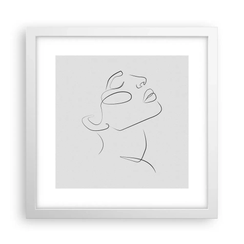 Póster en marco blanco - Meandros de un sueño - 30x30 cm