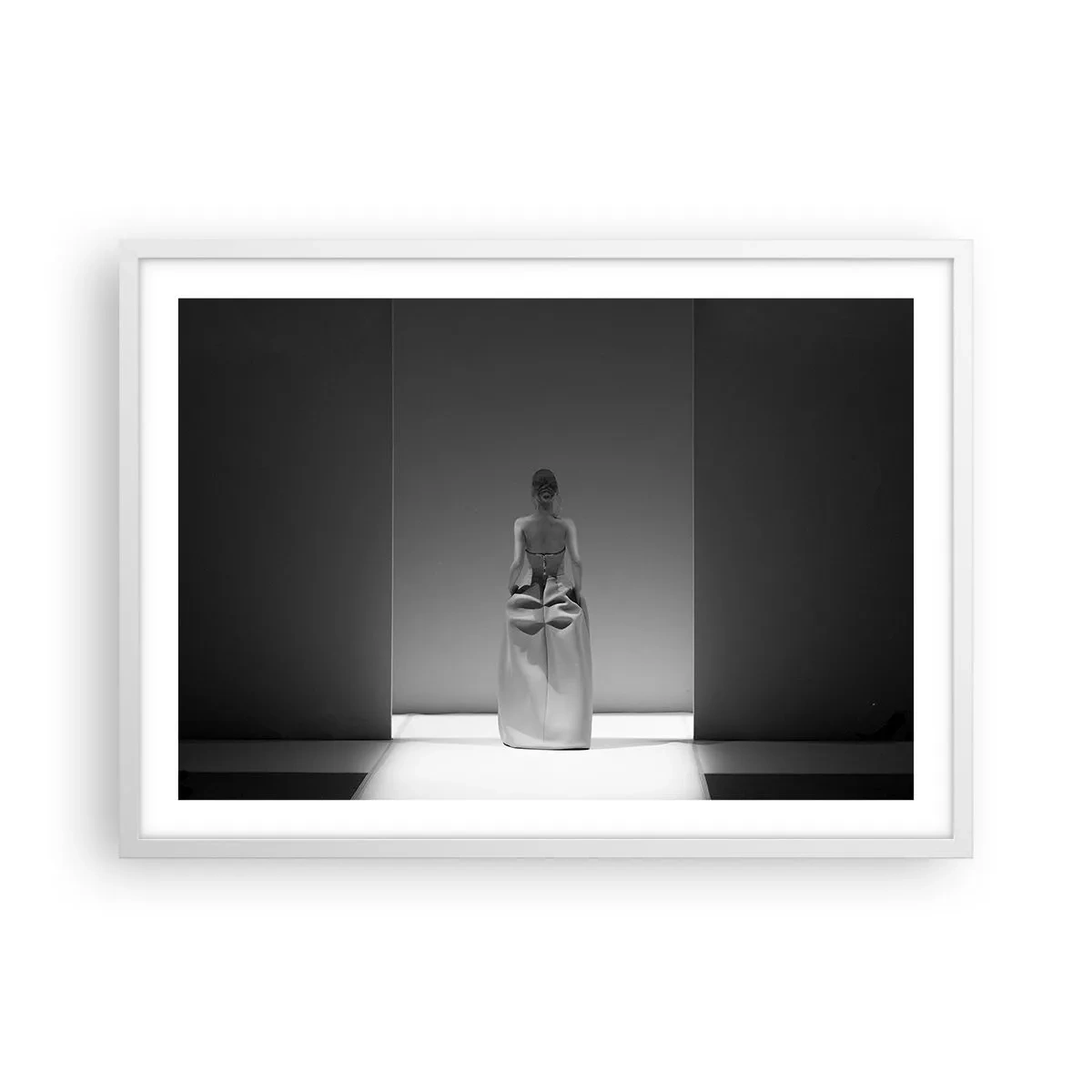 Póster en marco blanco - Sencillez refinada - 70x50 cm