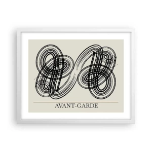 Póster en marco blanco - Salió espontáneamente - 50x40 cm