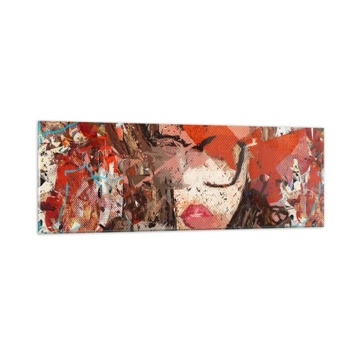 Cuadro sobre vidrio - Impresiones sobre Vidrio - Nadie sabe cómo eres realmente - 90x30 cm