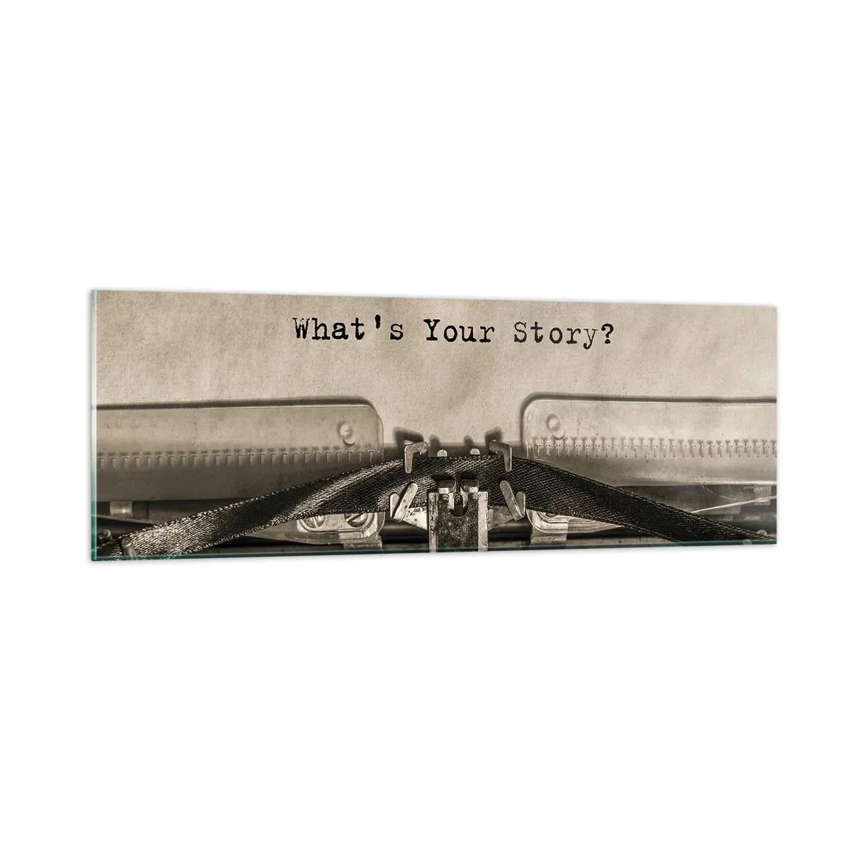 Cuadro sobre vidrio - Impresiones sobre Vidrio - Solo espero una respuesta - 90x30 cm