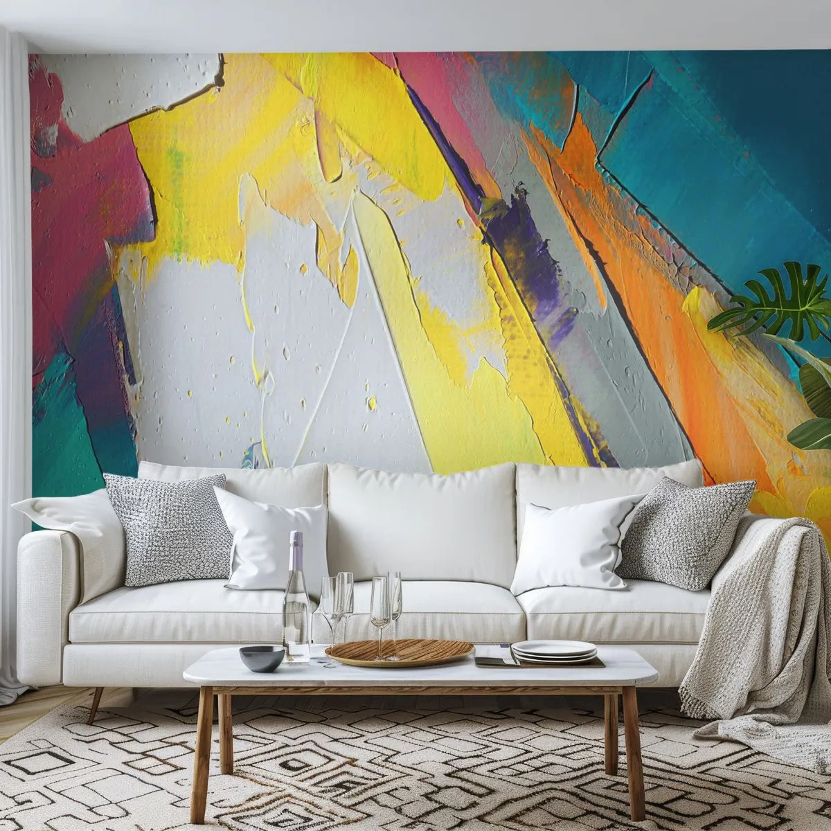 Fotomural Premium Canvas - Anatomía de la luz - Abstracción, Pedazo, 3D - 350x256 cm