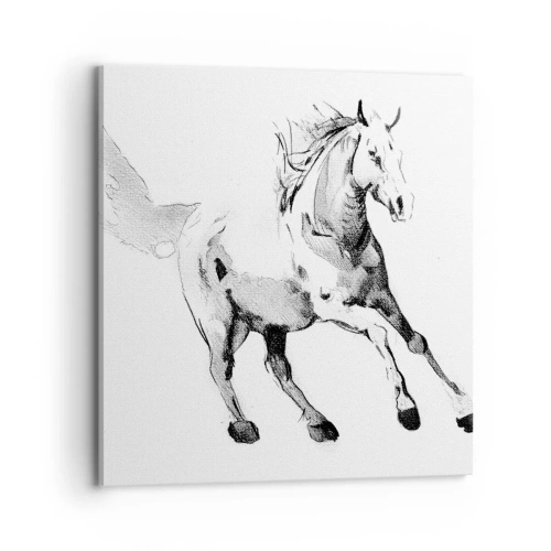 Cuadro sobre lienzo - Impresión de Imagen - Alma indómita - 70x70 cm