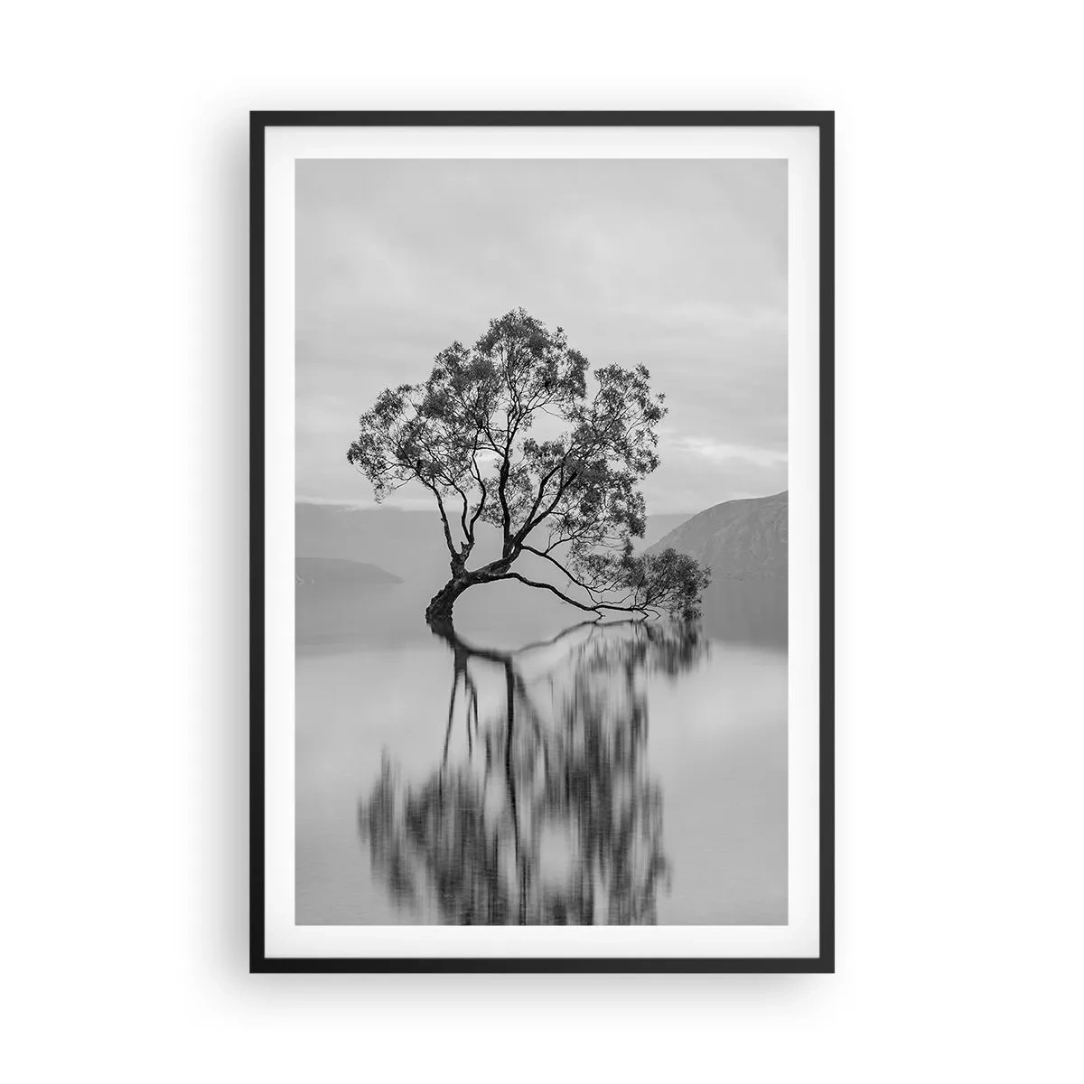 Póster en marco negro - Existe tal lugar en el mundo - 61x91 cm