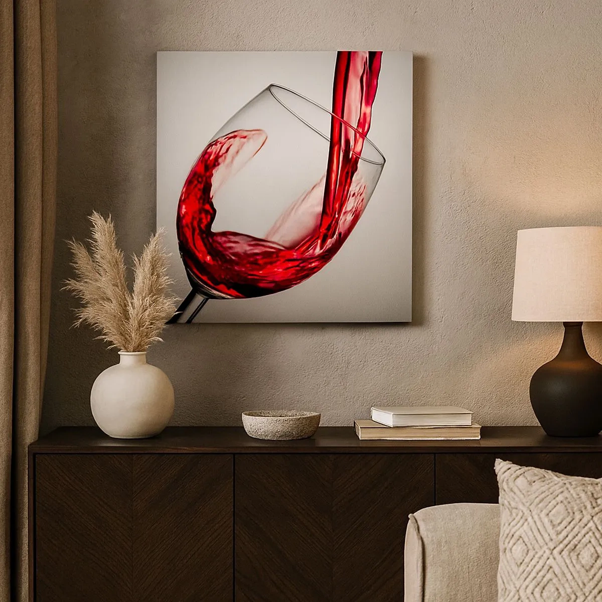 Cuadro sobre lienzo - Impresión de Imagen - Color - Movimiento - Sonido - 30x30 cm