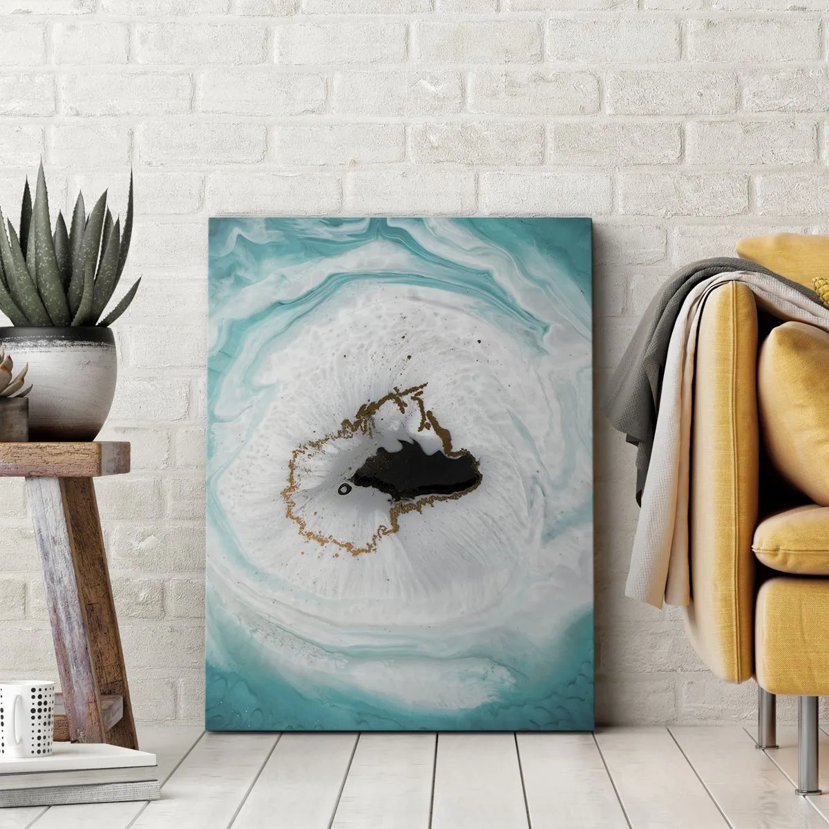 Cuadro sobre lienzo - Impresión de Imagen - Para acceder al interior - 55x100 cm