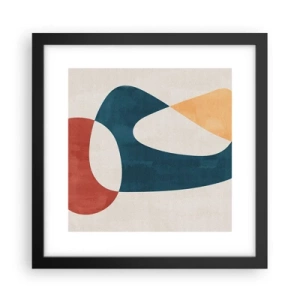 Póster en marco negro - Influencias y metamorfosis - 30x30 cm