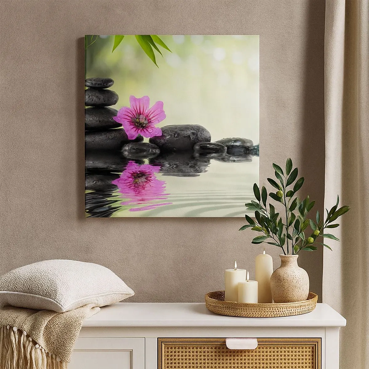 Cuadro sobre lienzo - Impresión de Imagen - Tiempo para el alma - 30x30 cm