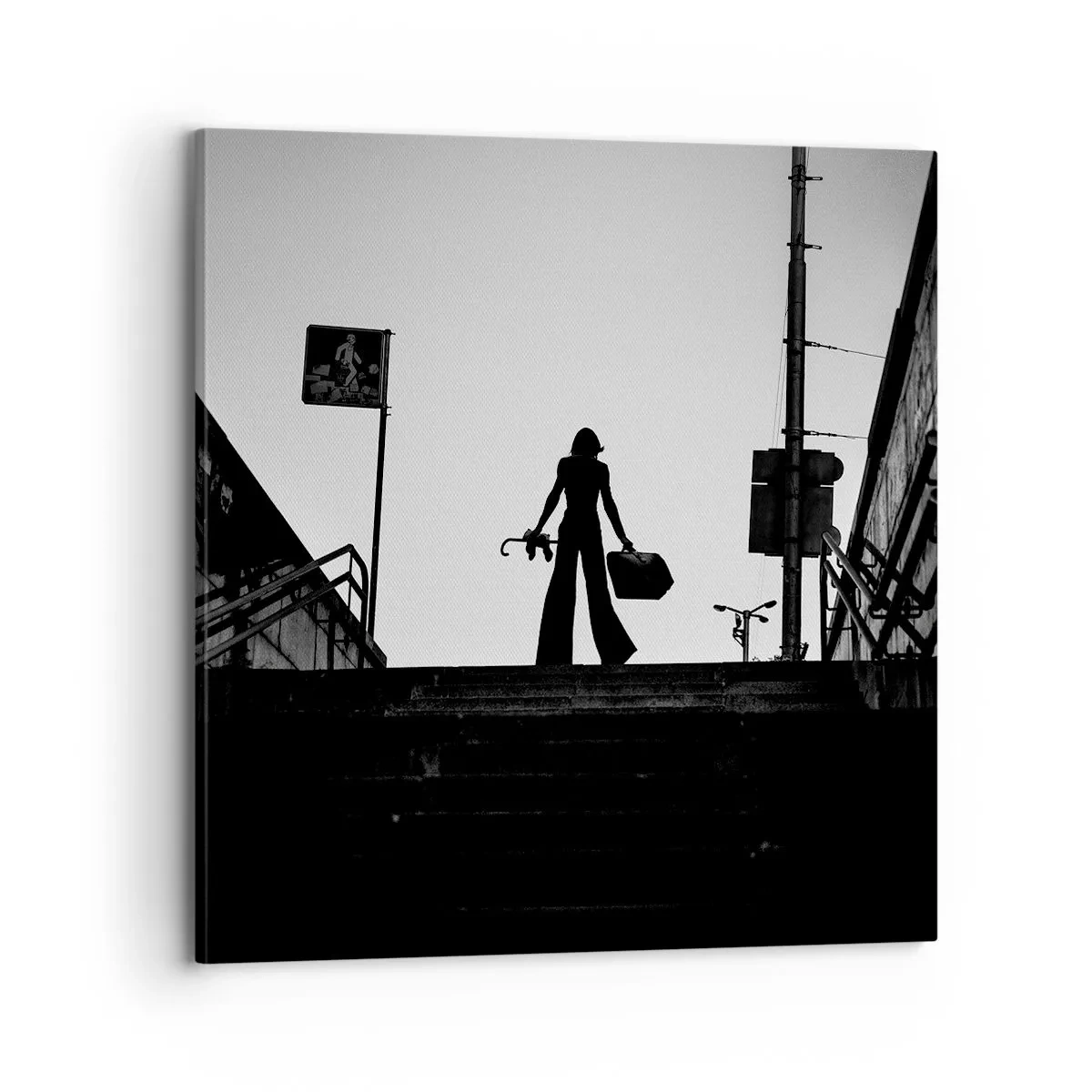 Cuadro sobre lienzo - Impresión de Imagen - Paseo urbano - 70x70 cm