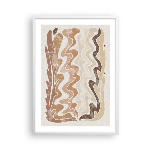 Póster en marco blanco - Buena energía - buenas emociones - 50x70 cm