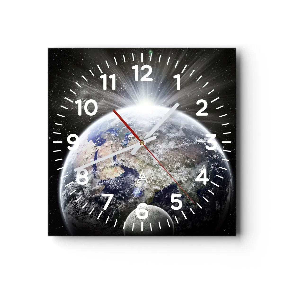 Reloj de pared - Reloj de vidrio - En todo su esplendor - 40x40 cm