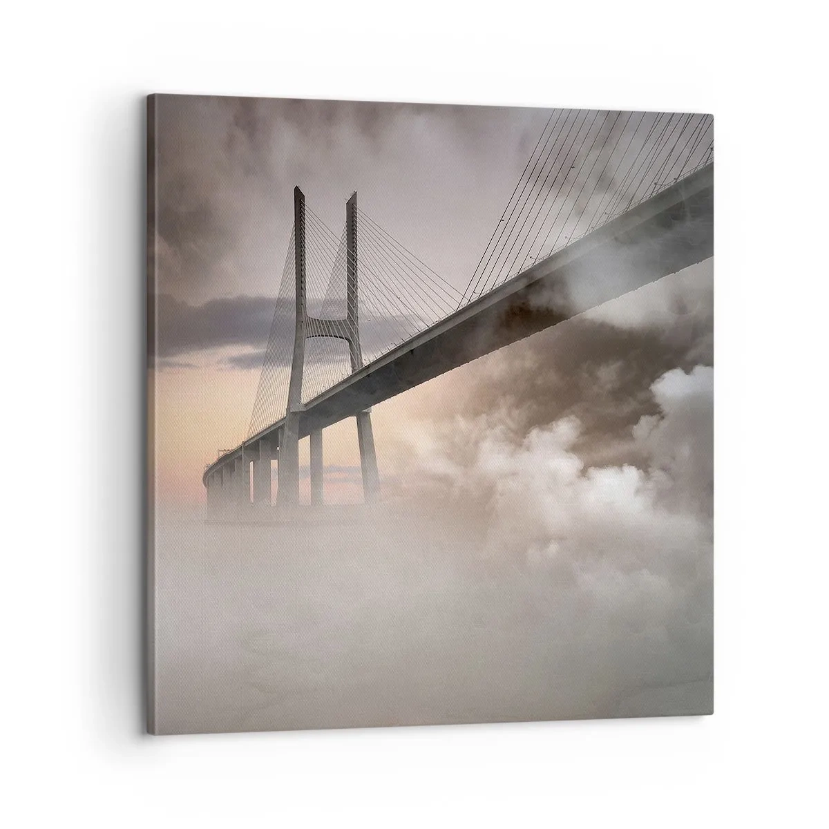 Cuadro sobre lienzo - Impresión de Imagen - Junto al río que no existe - 60x60 cm