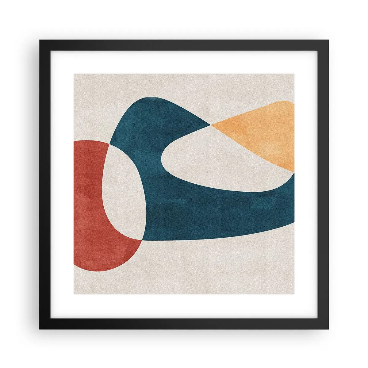 Póster en marco negro - Influencias y metamorfosis - 40x40 cm