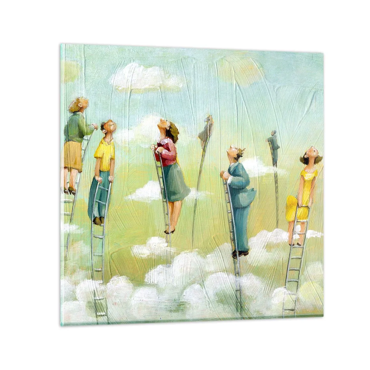 Cuadro sobre vidrio - Impresiones sobre Vidrio - Sigue tu sueño - 50x50 cm