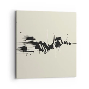 Cuadro sobre lienzo - Impresión de Imagen - Abstracción apresurada - 70x70 cm