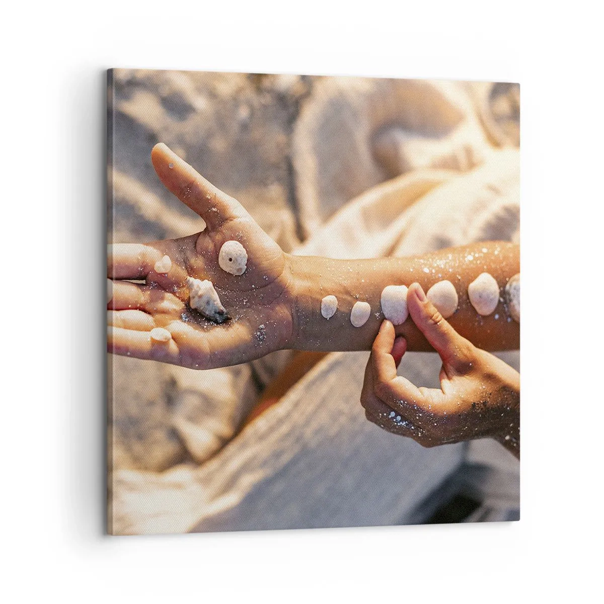 Cuadro sobre lienzo - Impresión de Imagen - La belleza al alcance de la mano - 60x60 cm