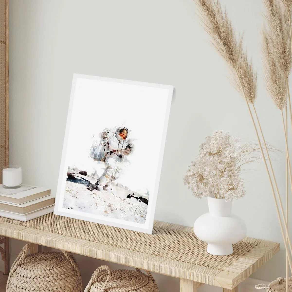 Póster en marco blanco - Mensajero de la Tierra - 30x40 cm