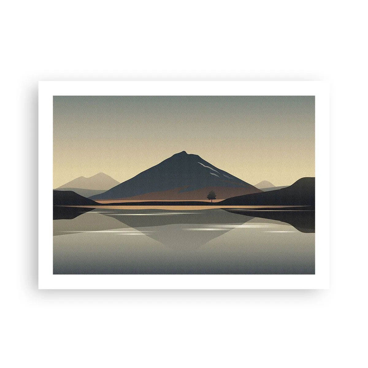 Póster - Reflejo de espejo - 70x50 cm