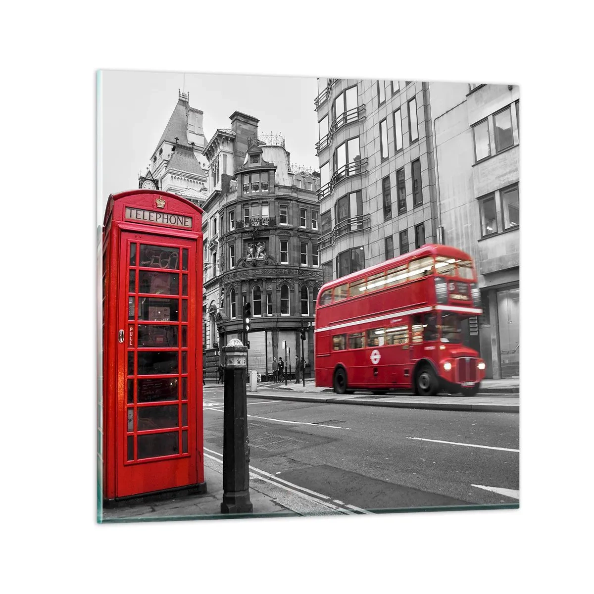 Cuadro sobre vidrio - Impresiones sobre Vidrio - El más rojo de Europa - 40x40 cm