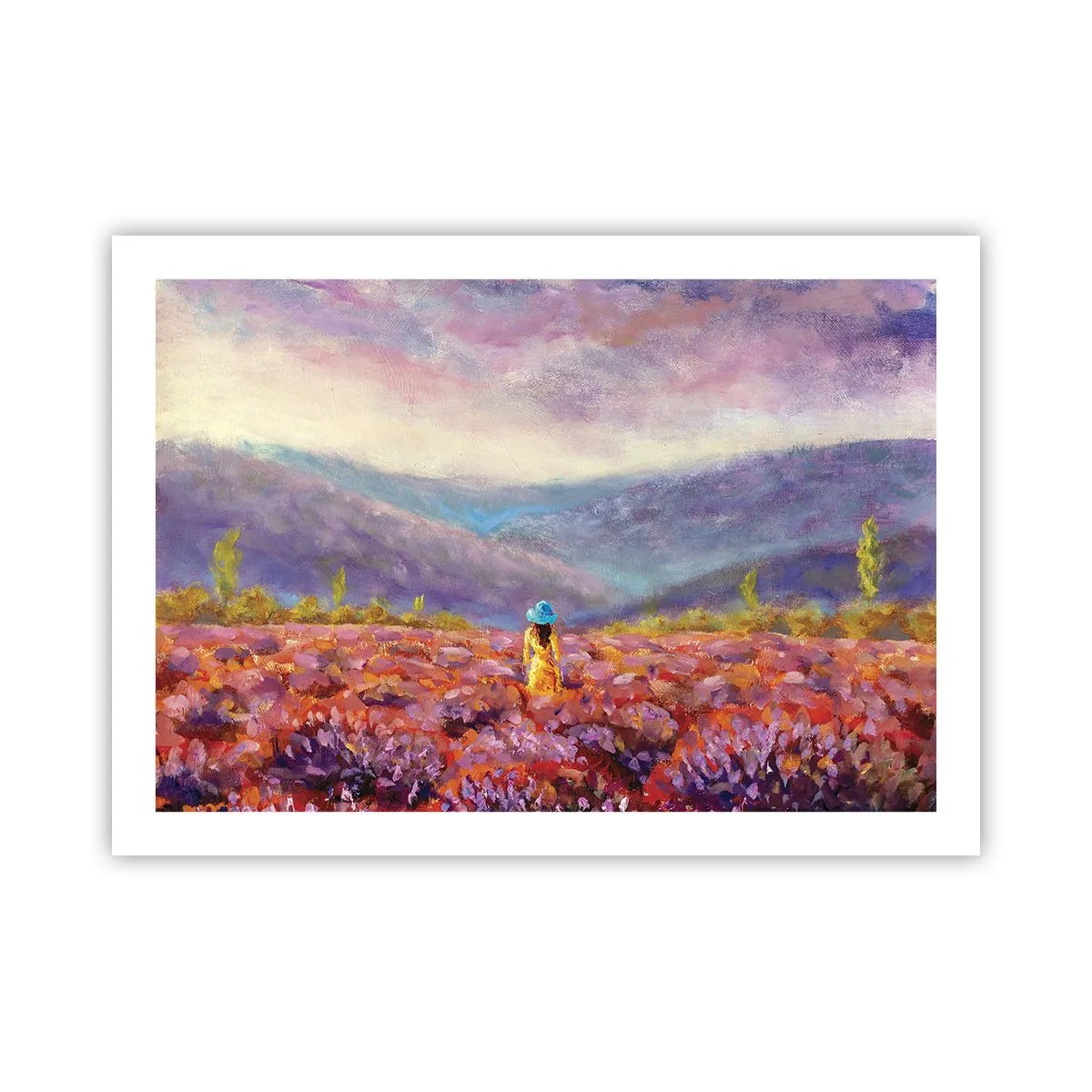 Póster - En un mundo de lavanda - 70x50 cm
