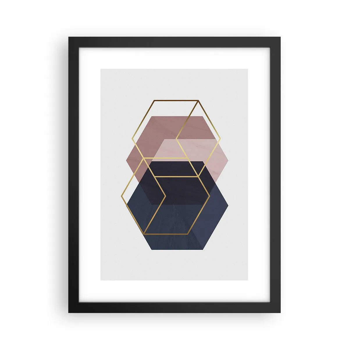 Póster en marco negro - El poder de la sencillez - 30x40 cm