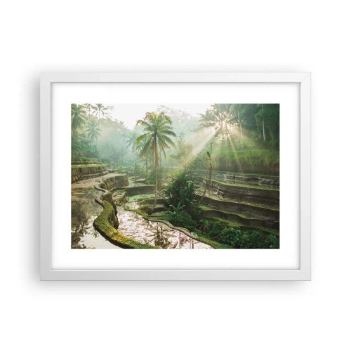 Póster en marco blanco - Crecer bajo el sol - 40x30 cm