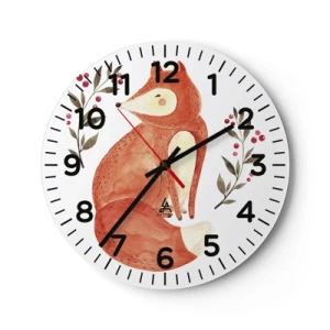 Reloj de pared - Reloj de vidrio - Pequeño pelirrojo - 30x30 cm