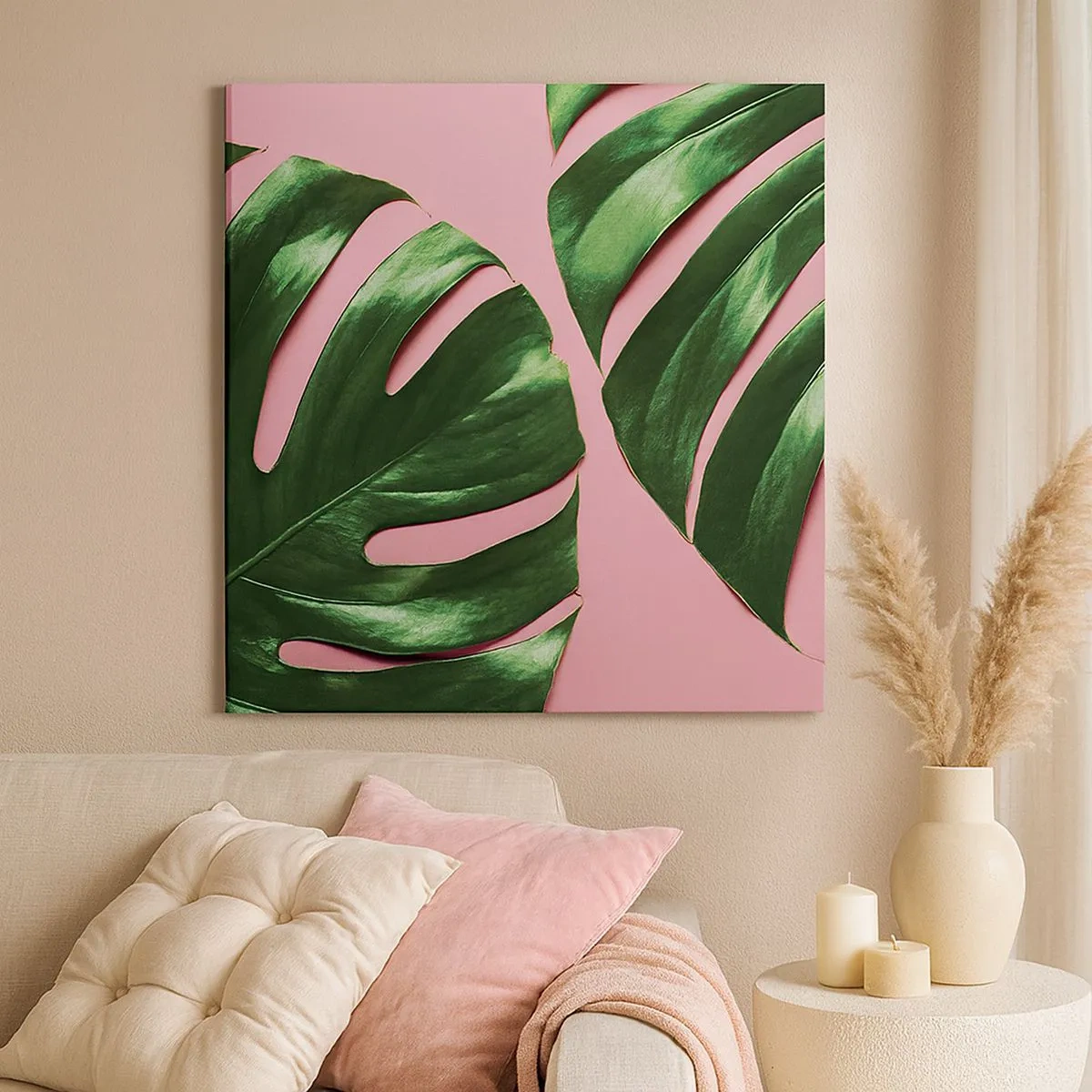 Cuadro sobre lienzo - Impresión de Imagen - Cita con el verde - 30x30 cm