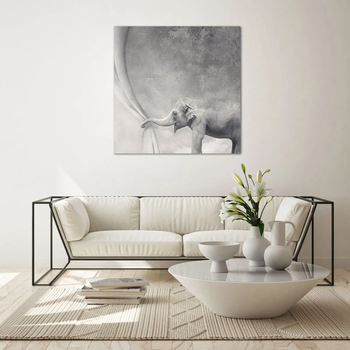 Cuadro sobre vidrio - Impresiones sobre Vidrio - Revelar el misterio - 70x70 cm