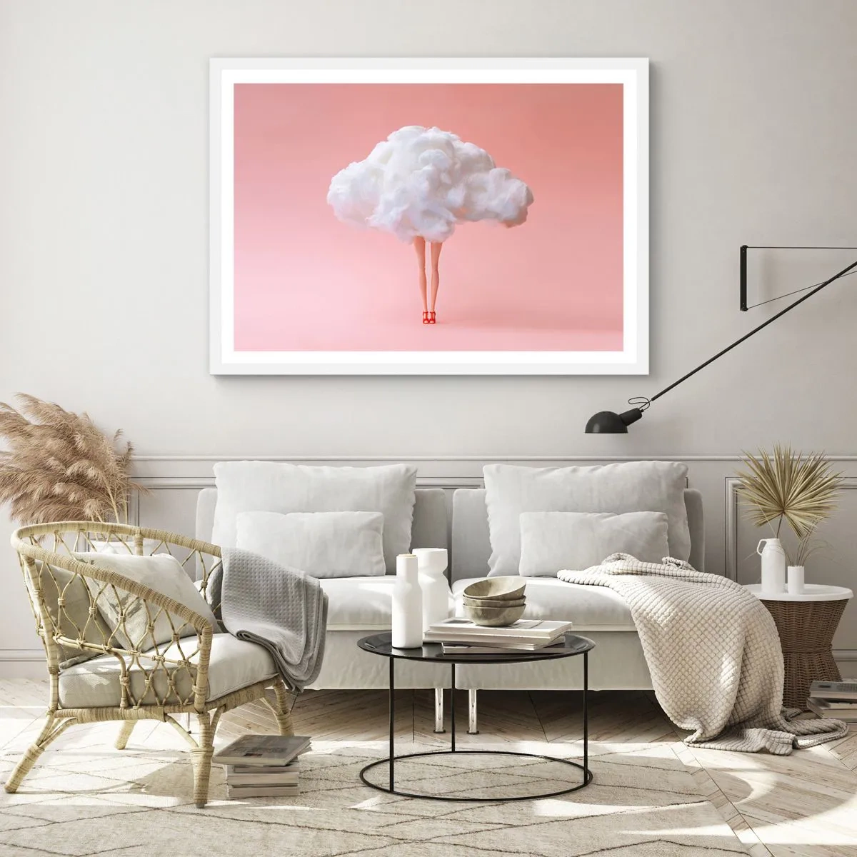 Póster en marco blanco - Dulce promesa - 70x50 cm