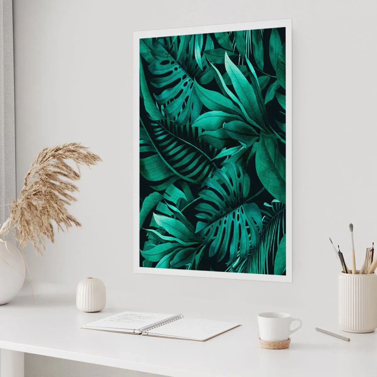 Póster - Profundidad del verde tropical - 70x100 cm