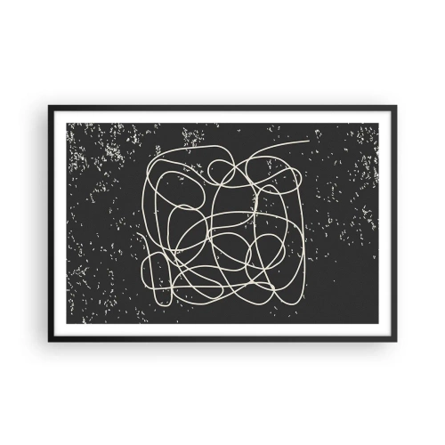 Póster en marco negro - Pensamientos errantes - 91x61 cm
