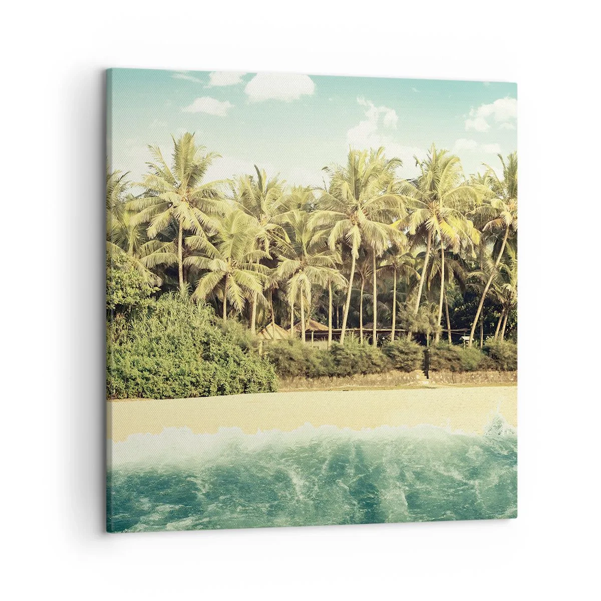 Cuadro sobre lienzo - Impresión de Imagen - ¿Qué tal aquí? - 50x50 cm