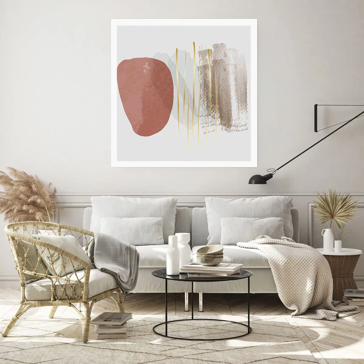 Póster - Una columnata abstracta - 30x30 cm