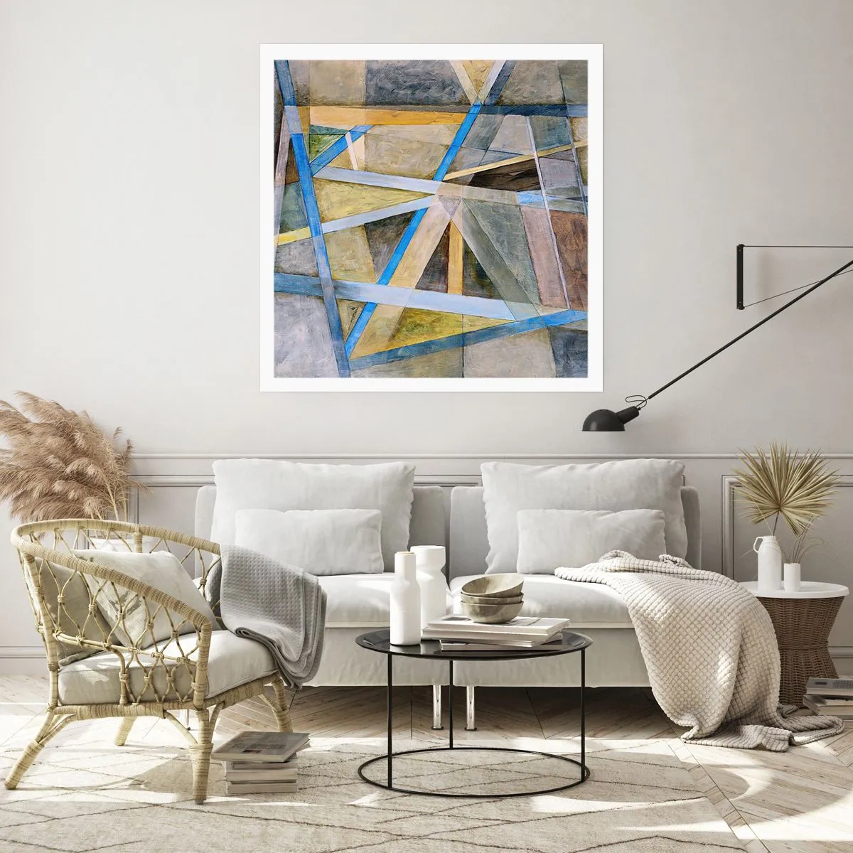 Póster - ¿Recto o inclinado? - 40x40 cm