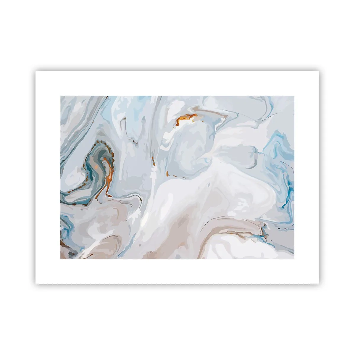 Póster - Blanco fusión - 40x30 cm