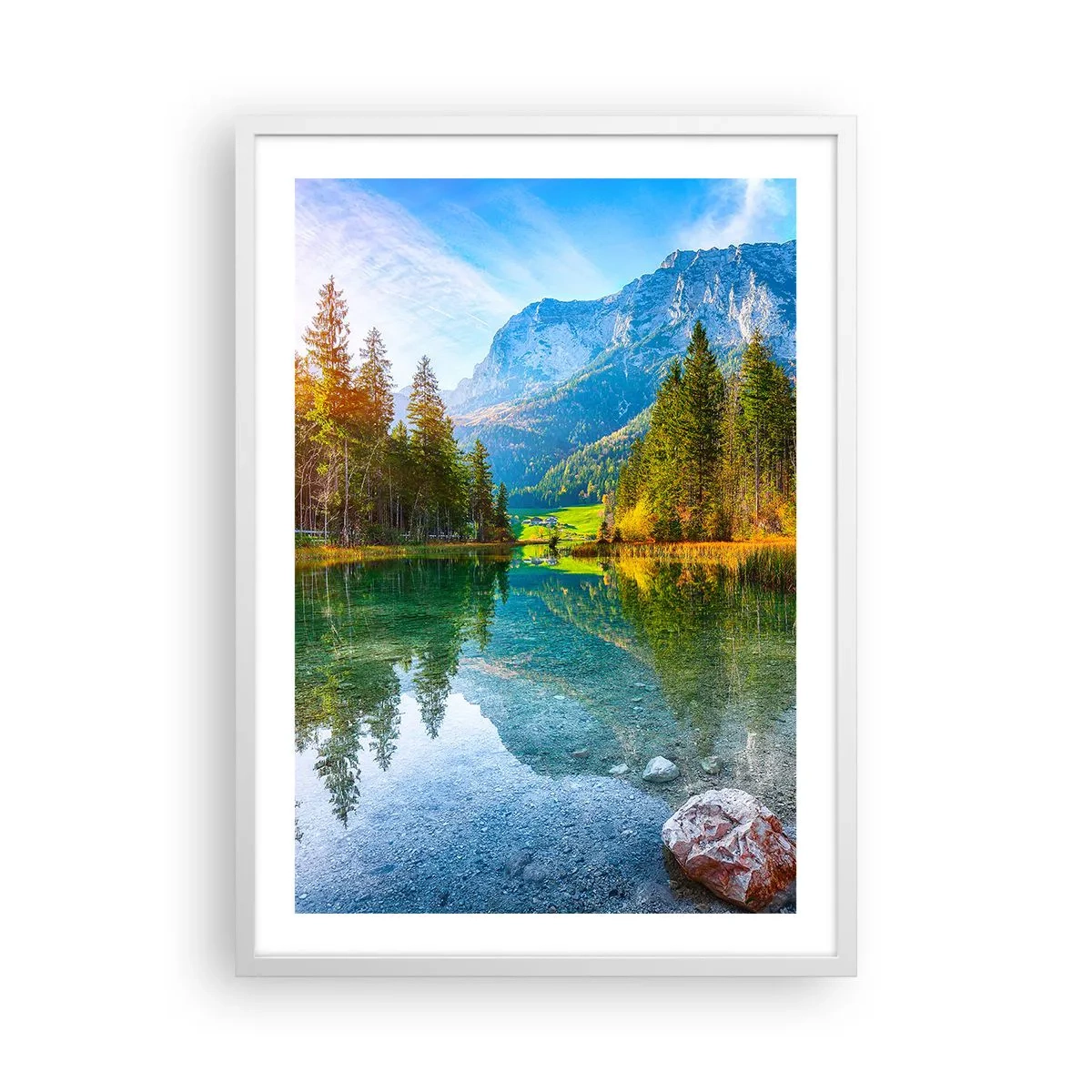 Póster en marco blanco - La dulzura del otoño - 50x70 cm