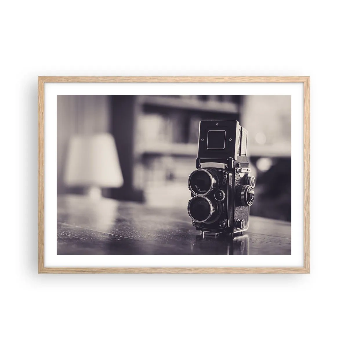 Póster en marco roble claro - La magia de la fotografía antigua - 70x50 cm
