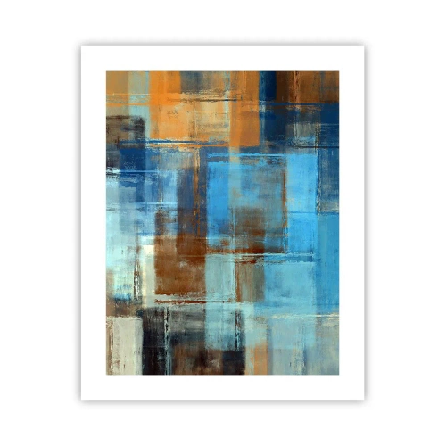 Póster - A través del velo azul - 40x50 cm