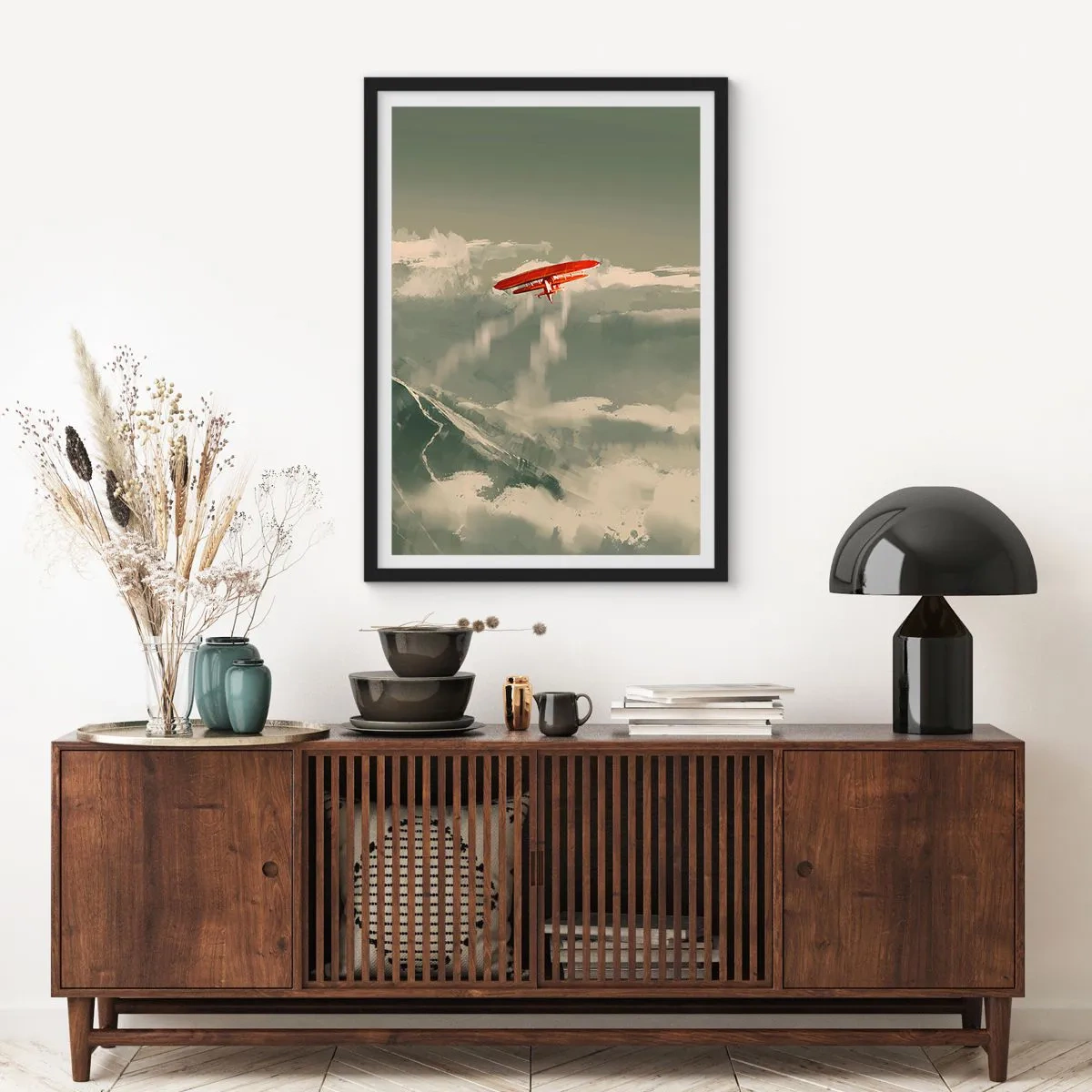 Póster en marco negro - Pionero sin miedo - 61x91 cm