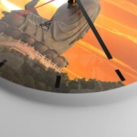 Esfera sin numeración, con rayas