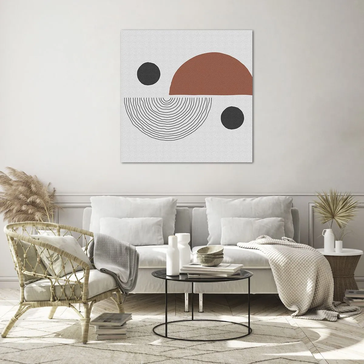 Cuadro sobre vidrio - Impresiones sobre Vidrio - La perfección del círculo - 70x70 cm