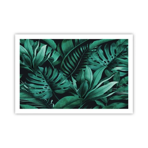 Póster - Profundidad del verde tropical - 91x61 cm