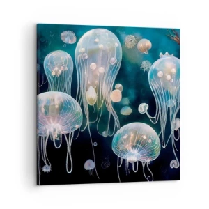 Cuadro sobre lienzo - Impresión de Imagen - Globos submarinos - 50x50 cm