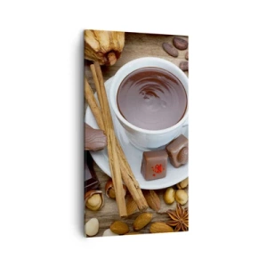 Cuadro sobre lienzo - Impresión de Imagen - Chocolate de ensueño - 45x80 cm