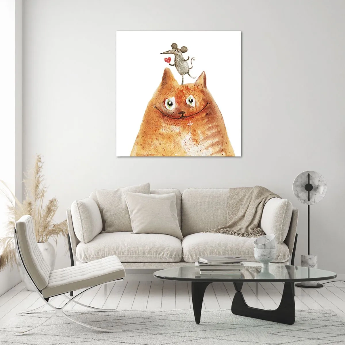 Cuadro sobre vidrio - Impresiones sobre Vidrio - Paradojas del amor - 50x50 cm