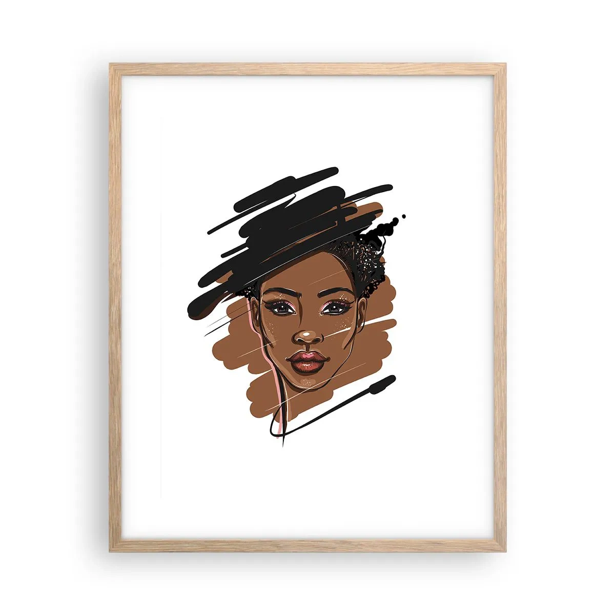 Póster en marco roble claro - Dulce como el chocolate - 40x50 cm